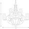 Progress Lighting Lassiter Collection Nine-Light Matte Black Chandelier P400198-031 - alternate 3